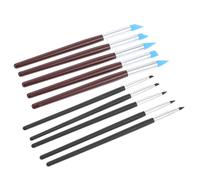 Hohopeti Lot de 10 Stylos à Graver pour Nail Art en Bois Réutilisables, Outils de Sculpture pour Manucure Professionnelle et Peinture D'ongles