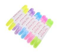 Hohopeti Lot de 10 Stylos Dissolvants pour Vernis à Ongles en Plastique, Correction Précise et Nettoyage des Bords, pour Manucure à Domicile ou Salons Professionnels
