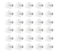 Hohopeti Lot de 100 Cales Inférieures de Tiroir 45° en Fer et PP Vis Autotaraudeuses 35X16 MM Supports de Réparation Meuble la Cuisine pour Étagères Stables et Renforts D’Angle Robustes