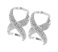 Hohopeti Lot De 2 Accessoires Pour Foulard Anneaux Multifonctionnels En Métal Blanc, Boucles Élégantes Pour Femmes, Décorations Mode Pour Vêtements Et Écharpes, Usage Quotidien, Taille Petite