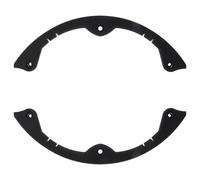 Hohopeti Lot de 2 Bandes de Protection pour Snowboard 3 Trous Taille Moyenne en Pbt Noir Protège-Nez et Talon Incurvés Barre de Protection Résistante pour Planche Simple Accessoire Ski