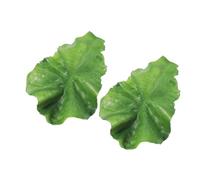 Hohopeti Lot de 2 Barrettes à Cheveux Fantaisie Feuille de Laitue Verte, Petite Taille, Épingles Légères pour Femmes, Accessoires Coiffure Amusants et Originaux, Usage Quotidien et Fêtes