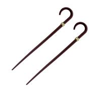 Hohopeti Lot de 2 Bâtons Miniatures Vintage en Alliage, Accessoires Décoratifs pour Maison de Poupée, Béquilles Miniatures pour Scène de Bricolage et Cosplay, Ornement Élégant pour Décor