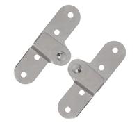 Hohopeti Lot de 2 Charnières en Fer pour Échelle Pliante de Grenier, Pièces D'échelle Escamotable, Charnières à Moraillon Robustes et Compatibles, Accessoires de Quincaillerie