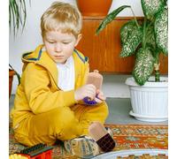 Hohopeti Lot de 2 Jouets en Bois de Hêtre de Coordination Œil-Main Jeu de Lancer et Attraper Couleur Aléatoire pour Garçon et Filles en Intérieur et Extérieur Couleur Aléatoire