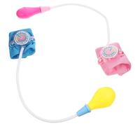 Hohopeti Lot de 2 Jouets Tensiomètres pour Garçon et Filles, Bleu et Rose, Ensemble de Jeu de Docteur D'intérieur, Jouets de Cabinet Médical pour Garçons et Filles, Trousse Médicale