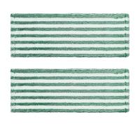 Hohopeti Lot de 2 Lingettes de Balai Lavables en Microfibre Ultra-absorbante, Coussinets de Rechange pour Serpillière Plate, Compatibles Nettoyage Humide et Sec, pour Sols Carrelage,