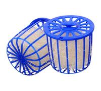 Hohopeti Lot de 2 Nichoirs pour Perroquets en Plastique Solide Litière de Nidification en Fibre de Chanvre Nid Suspendu Bleu pour Cages Refuge pour Oiseaux et Nid de Perruche Accessoire