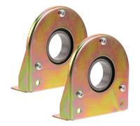 Hohopeti Lot de 2 Paliers à Galet Coulissant pour Serrage Support de Ventilateur Agricole en Acier Galvanisé Base Stable 6 MM Pièces de Rechange pour Poulie de Ventilation Contrôle du