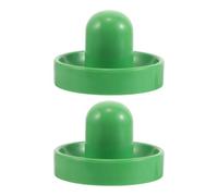 Hohopeti Lot de 2 Poussoirs de Palet de Hockey sur Air Verts avec Poignée Incurvée 10 Cm, Accessoires de Rechange Compatibles pour Tables de Hockey sur Table, Jeux D’Arcade et