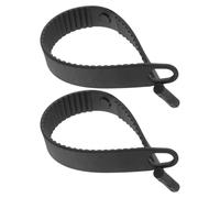 Hohopeti Lot de 2 Sangles Élastiques en Caoutchouc Noir pour Fixation Porte-Vélos sur Toit, Sangles Réglables de Maintien pour Vélo, Fixation Sécurisée Pneus et Cadre, Compatibles VTT et