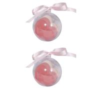 Hohopeti Lot de 2 Set de Set de Ensembles 4 Pièces Houppettes de Cœur Hydrophiles sans Latex, Éponge à Maquillage Facile à Tenir et Pratique à Transporter, pour Maquillage Visage