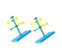 Hohopeti Lot de 2 Sets de Jouets Scientifiques à Assembler pour Garçon et Filles Girouette DIY en Plastique Sûr Kit Expérimental Éducatif pour Apprentissage Scientifique et Observation