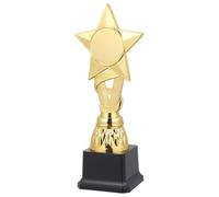 Hohopeti Lot de 2 Trophées en Plastique 24 Cm Ruban Étoile pour Garçon et Filles, Prix de Récompense pour Compétition Scolaire et Jeux, Trophée de Récompense Léger et Solide, Réutilisable