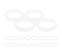 Hohopeti Lot de 20 Anneaux Connecteurs pour Tunnels de Hamster, Accessoires Flexibles en Matériau Haute Densité, Tubes Blancs pour Cage à Hamster, Cachette et Tunnel D'exploration,