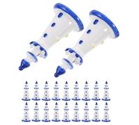 Hohopeti Lot de 20 Miniatures de Phares en Résine Bleu Bord Décorations Écologiques pour Micro-Paysage Ornement Nautique Polyvalent pour Bureau Jardin Bonsaï et Photographie