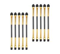 Hohopeti Lot de 20 Pinceaux à Paupières Double Embout pour Maquillage des Yeux, Accessoires de Maquillage pour Femmes, Poils Denses et Fins, Ensemble Professionnel Portable, Adaptés aux