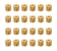 Hohopeti Lot de 20 Rouages en Cuivre à 9 Dents Épaisseur 2 MM Mini Roues Dentées Mécaniques pour Modélisme Pièces D’Équipement D’Avion et Drones Roue Dentée à Petit Module pour