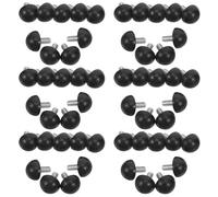 Hohopeti Lot de 200 Pieds Réglables en Hauteur M6x15x20mm pour Meubles Patins Antidérapants Robustes en Métal pour Tables et Chaises Pieds de Nivellement Ajustables, Protection Sol