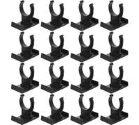 Hohopeti Lot de 24 Clips pour Pieds de Meubles Réglables en PP Noir, Clips de Fixation Antidérapants pour Plinthes D’armoires et Socles, Accessoires Robustes pour Meubles Cuisine