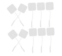 Hohopeti Lot de 24 Coussinets Électrodes Autocollants 40 Mm Réutilisables Prise 2.0 pour Stimulateur Musculaire Électrostimulation Physiothérapie Soins Peau Sensible