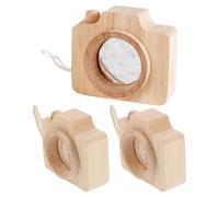 Hohopeti Lot De 3 Kaléidoscopes en Bois À Peindre Jouets Créatifs pour Enfants Parfaits pour La Photographie Idéal comme Cadeau d'anniversaire Couleur Kaki