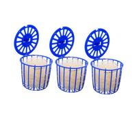 Hohopeti Lot De 3 Nids d'oiseaux en Fibres De Chanvre pour Perruches Et Calopsittes, Panier Nid Artificiel Portable, Habitat De Reproduction Extérieur pour Petits Perroquets Et Oiseaux De Compagnie