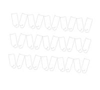 Hohopeti Lot de 30 Boucles à Ressort Robustes en Acier Galvanisé 8 Mm pour Fixation Treillis et Supports Plantes de Jardin, Clips de Connexion pour Tuteurs et Culture Potagère Extérieure