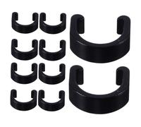 Hohopeti Lot de 30 Colliers de Serrage en Alliage d'Aluminium Clips en C pour Câbles de Vélo Fixation Durite de Frein Guide-Câbles pour VTT et Vélo de Route Noir Maintien
