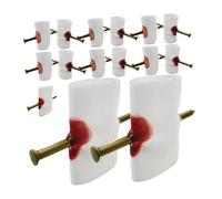 Hohopeti Lot de 30 Jouets Amusants de Magie « Doigt Traversé par Clou », Accessoires de Farce Légers et Compacts pour Spectacles et Fêtes, Jouets de Tours Uniques pour Divertissement