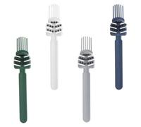 Hohopeti Lot de 4 Brosses de Nettoyage Pratiques pour Peignes et Brosses, Nettoyeur D'épilation à Airbag, Petites Tailles Multicolores pour Soins Capillaires à Domicile