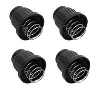 Hohopeti Lot de 4 Capuchons Allumeur à Bouton-Poussoir AA avec Ressorts, Bouchons de Remplacement en Fer et Plastique pour Allumeur de Gril à Gaz, Compatibles Barbecue Extérieur,