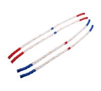 Hohopeti Lot de 4 Cordes d'Entraînement de Gymnastique Courtes en Nylon 60 CM pour Garçon et Filles - Mini-Corde Épaisse Rouge et Bleue - Équipement Sensoriel et Fitness pour Jeux et