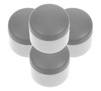 Hohopeti Lot de 4 Coussins Adhésifs Antidérapants pour Siège de Toilette et Bidet, Butoirs Amortisseurs Gris, Stabilisateurs Universels pour Remplacement, Accessoires Solide pour Salle