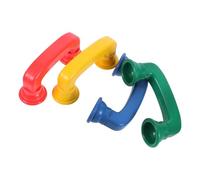 Hohopeti Lot de 4 Jouets Éducatifs Téléphones de Lecture en Plastique Coloré, Récepteur Téléphonique Primitif pour Apprentissage Prononciation et Jeu en Classe