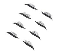 Hohopeti Lot De 4 Paires D’autocollants Eye-liner Noir Pailleté Taille Standard Auto-adhésif Pour Cils Denses Maquillage Quotidien Et Fête