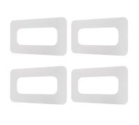 Hohopeti Lot de 4 Patchs Adhésifs en PVC Gris Clair pour Boîtier D’Aileron de Paddle Adaptateurs Détachables Renforçant la Fixation du Support Central Réparation pour Planche de Sup en