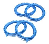 Hohopeti Lot de 4 Pneus de Rechange en PVC Bleu pour Robot Nettoyeur de Piscine Kit Complet Avant et Arrière Pièces Détachées pour Équipement de Nettoyage Piscine Hors Sol