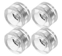 Hohopeti Lot de 4 Roues Transparentes pour Finger Skateboard avec Roulements Haute Vitesse Accessoires Légers et Compatibles pour Mini-Skateboards Kit de Rechange pour Figures Précises