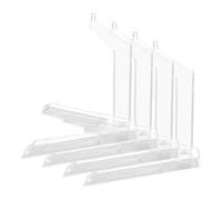 Hohopeti Lot de 4 Supports pour Figurines d'Action en Plastique Transparent Base Stable et Polyvalente pour Maquettes et Poupées Socle pour Présentation et Exposition Adapté aux Jouets