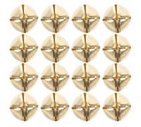 Hohopeti Lot de 400 Clochettes pour Colliers de Chiens et Chats 16 Mm en Métal Doré avec Croix Ouverte, Pendentifs Légers et Résistants pour Dressage, Suivi et Décoration