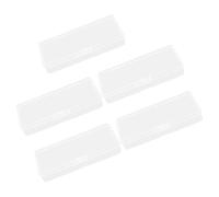 Hohopeti Lot de 5 Boîtes de Récupération pour Lames de Rasoir, Plastique Transparent, Compactes et Sécurisées, Adaptées au Rangement des Lames Usagées pour Usage Domestique et