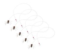Hohopeti Lot de 5 Embouts de Rechange pour Baguette à Insecte pour Chat, Recharges Interactives D’intérieur Stimulantes, Accessoires Compatibles pour Enrichissement Ludique des Chats