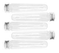 Hohopeti Lot de 5 Tubes Transparents en Plastique Organisateur de Lacets de Chaussures Portable pour Voyage Rangement Léger et Étanche Accessoires Bagages