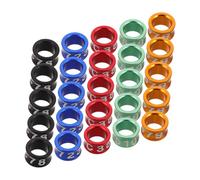 Hohopeti Lot de 50 Bagues D'Identification pour Perroquets De Poussins Pigeons De Poulet De Poulet De Volaille en Métal