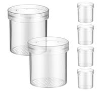 Hohopeti Lot de 6 Bocaux D’Observation D’Insectes Transparents en Plastique Loupe Grossissante X3, Portable et Pédagogique, pour Garçon et Filles et Exploration Nature en Plein Air