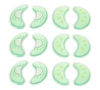 Hohopeti Lot de 6 Compresses Réutilisables Yeux en Gel Rafraîchissant, Poches de Glace Instantanées Vertes, Hydratantes et Apaisantes, pour Soulager les Blessures et Réduire les