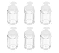 Hohopeti Lot De 6 Flacons De Poudre En Plastique 10 Ml Tamis Et Couvercle, Contenants Cosmétiques Compacts Légers Pour Voyage, Stockage Pratique De Poudres De Maquillage