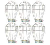 Hohopeti Lot de 6 Grilles de Protection en Fer Anti-Brûlure pour Lampes Chauffantes de Reptiles Abat-Jour pour Habitat de Lézards Serpents et Poussins Protection Thermique Sécurisée