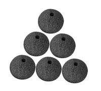 Hohopeti Lot de 6 Nez de Clown en Mousse Noire 5 Cm, Accessoires de Déguisement pour Cosplay, Fête de Noël et Spectacles, Nez en Éponge Légers et Résistants pour Garçon et Filles et